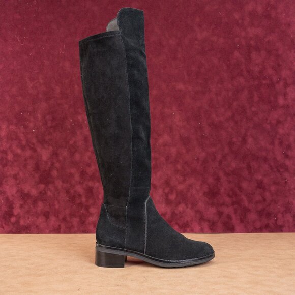 Cole Haan Women Calgary Water Resistant Black Suede OTK Fashion Tall Boots 6.5 - Picture 10 of 10